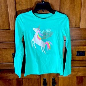 Long sleeve shirt with a unicorn on it from CAT and Jack